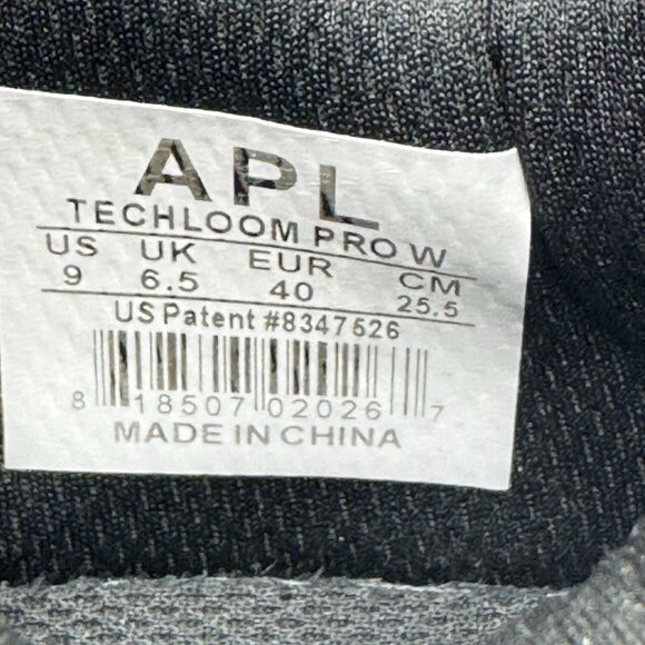 APL Techloom Pro W Black Sneakers Slip On Lightweight Shoes Women’s Size 9 - Picture 8 of 9